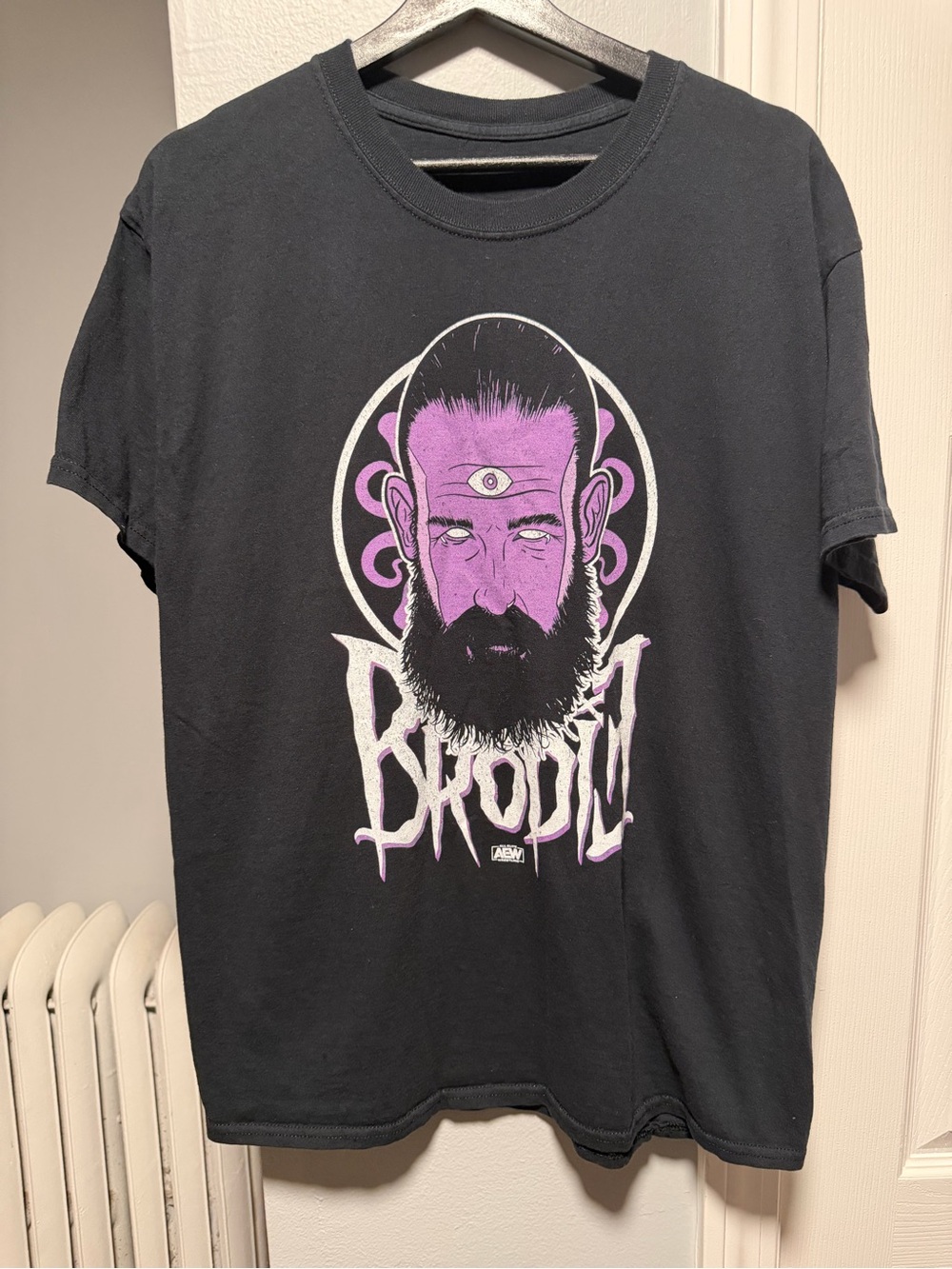 AEW All Elite Wrestling Brodie Lee T Shirt Size Men’s Large Purple Face